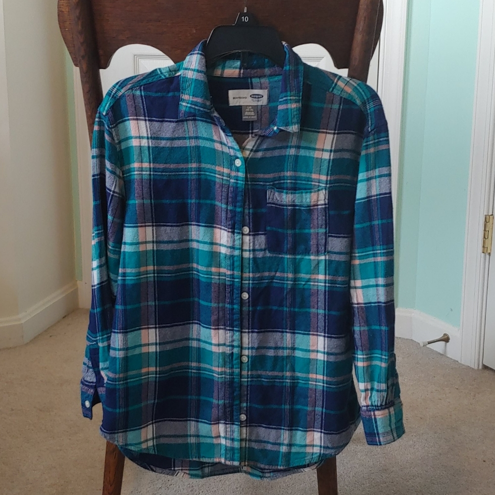 Plaid button up shirt